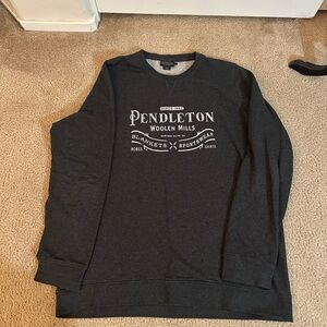 Pendleton Charcoal Gray Crewneck Top